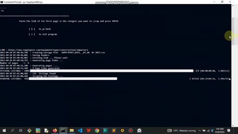 Screenshot of Supplypost bot